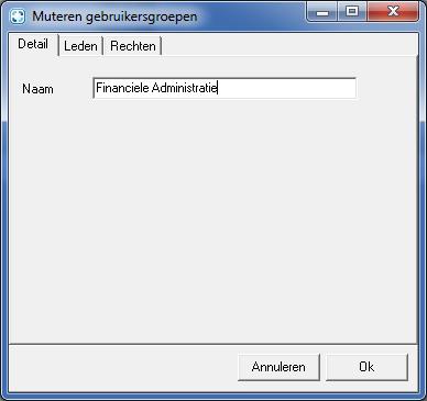 7 4 Beheren groepen Voor het beheer van gebruikersprofielen is het handig om te werken met gebruikersgroepen. Aan gebruikersgroepen kunt u rechten koppelen.