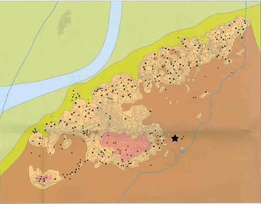 Bijlage 2: Paleogeografische reconstructie (Woltering 2001) Situatie in de Midden-Bronstijd.