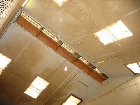 Controleafdelingen Coronadraden met plafonds als stofafvangend
