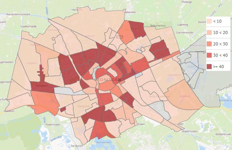 3. Wonen Er wordt weer gebouwd, en langzamerhand ook opgeleverd Het aantal woonruimten in de gemeente Groningen was in januari 2018 ongeveer 101.000.