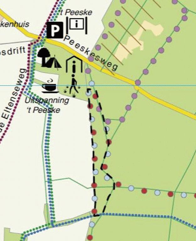 Rolstoeltoegankelijke wandelroute (paarse lijn) Op omgevingskaart 2 1,3,4,5 32/34