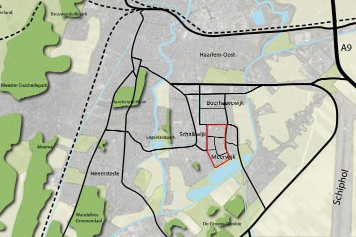 Planning Doelen: Oplevering masterplan zomer 2019 Werkzaamheden in de wijk in fases 2020-2025 7 Ligging Wijk De wijk Meerwijk: 8.