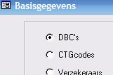 Dit doet u door eerst de DBC te selecteren en daarna aan de onderkant van het scherm de zorgactiviteiten in te voeren.