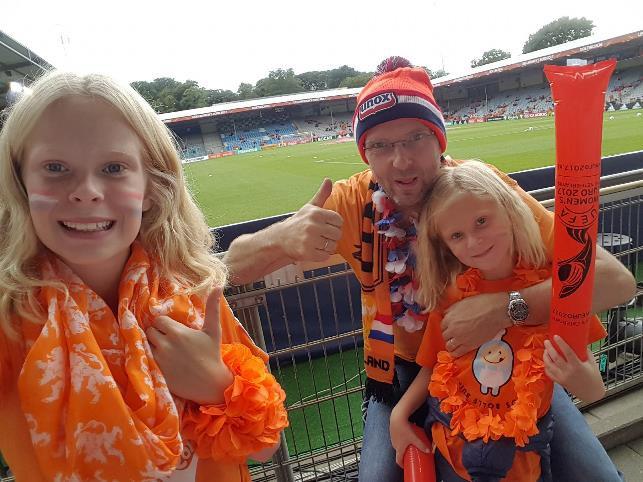 Ook de familie Jacobs is overduidelijk voor Oranje!