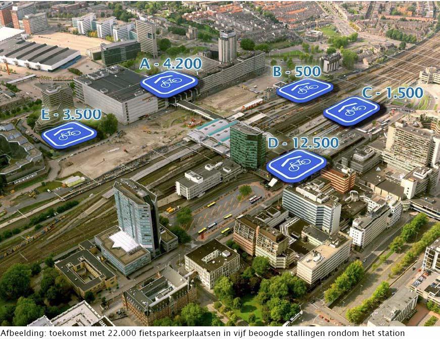 hoogwaardige stallingen ligt het risico op wildparkeren van fietsen in de openbare ruimte en de auto als alternatief vervoermiddel op de loer.