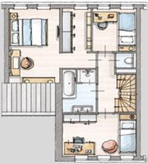399 2.519 Hotelsuite 1 (tekening V-452b) - volwaardige ruimte voor walk-in closet grenzend aan master bedroom uw keuze: 1.559 1.869 1.879 1.