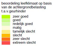 De resultaten van deze berekeningen zijn weergegeven op de kaarten in bijlage 2 en 3 en in kleiner formaat in onderstaand figuur opgenomen. Figuur 4.