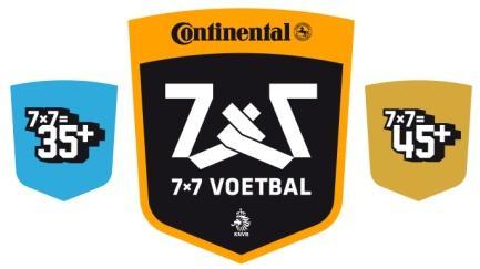 7x7 35/45+ competitie seizoen 2012/ 13 Wekelijks een wedstrijd in het weekend Voor voetballers die lekker een potje willen voetballen met en tegen leeftijdsgenoten is het 7x7 35/45+ voetbal van de