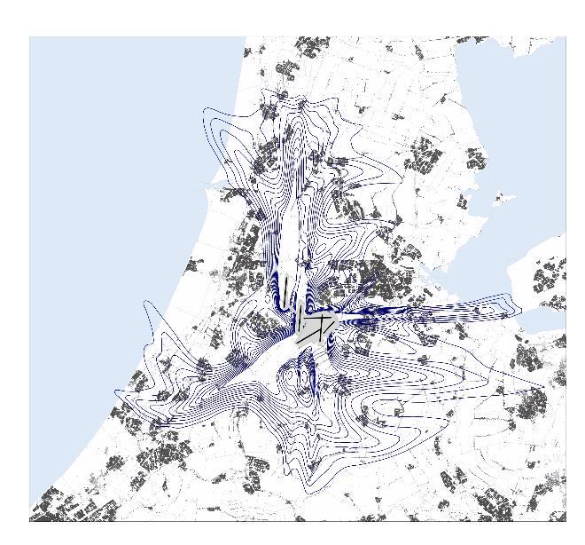 Bepalen ( tellen ) aantallen woningen en inwoners binnen de contouren 3.