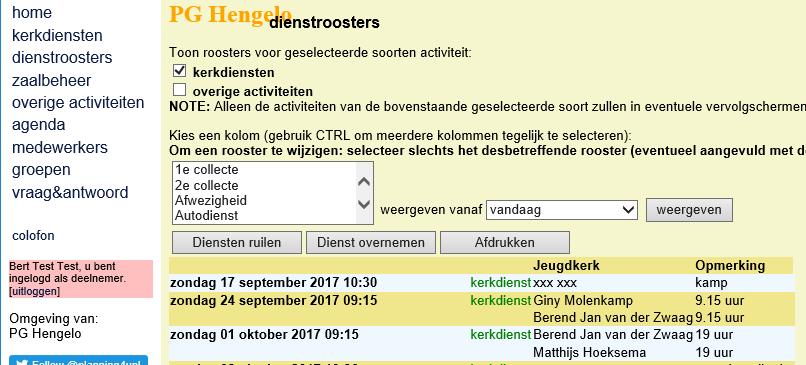 selecteren. 8 Overnemen van een dienst?