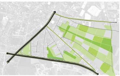 figuur 4: concpt bakns voor idntititsbpaling 8.2.5. Lappndkn van gron Zoals d analys aangaf, is r binnn d wijk maar vooral in d rand van d wijk vl gron aanwzig.