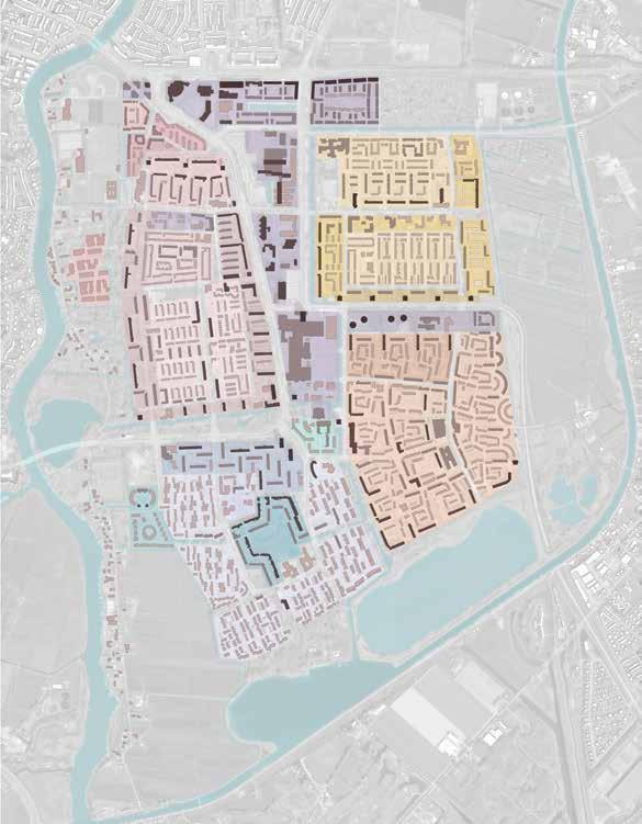 4.6 BEBOUWINGSHOOGTES EN TYPOLOGIEËN Centraal in Schalkwijk zorgen de werk- en zorgfuncties voor een hogere bebouwing.