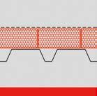 FOAMGLAS Plat dak isolatie Kompaktdak (niet-toegankelijk) op geprofileerde staalplaat FOAMGLAS -platen met warm bitumen Opbouw Systeem 4.1.