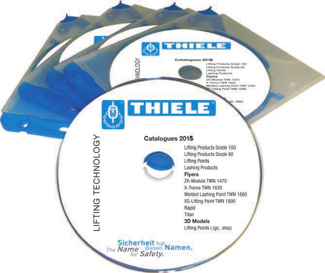 Deze THIELE catalogus voor kettingtechnologie is ook op CD-ROM beschikbaar.