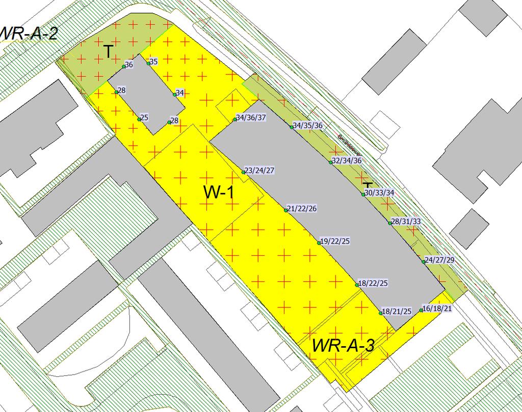 4. Resultaten onderzoek 11 4.1. Rekenresultaten gezoneerde wegen Rijksstraatweg Als gevolg van het wegverkeer op de Rijksstraatweg (50 km/u) wordt de voorkeursgrenswaarde van 48 db niet overschreden.