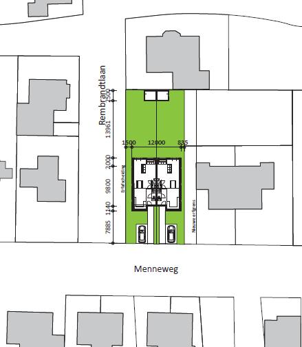 1. INLEIDING Het voornemen is om op het perceel van het adres Menneweg 20 twee nieuwe woningen te realiseren. Om dit mogelijk te maken wordt de bestaande woning op dit perceel gesloopt.