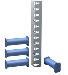 1. Housing 1.7 Kabelmanagement Montageprofiel incl. 'high volume' kabelgeleiders op 19-inch profielen De high volume kabelgeleiders zijn ideaal voor snelle en effectieve bekabeling.