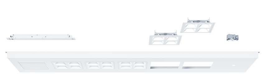 27 Convertor schakelbaar of digitaal dimbaar 500 Lumen per LED-cluster Veiligheidsverlichting Luchtaanvoer en -afvoer