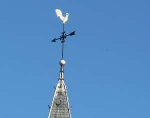 in de hal van de kerk Foto