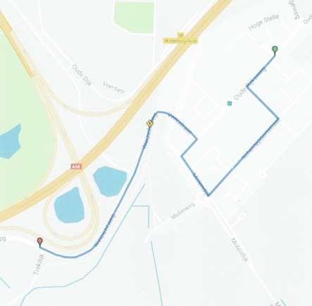 Omleidingsroutes tijdens de wedstrijden Nieuwland uit, vanaf de Hoge Stelle Hoge stelle rechts Oude Rijksweg op Sloehavenstraat en Scheldepoortstraat door Links Molendijk,