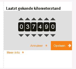 2.2 Aanpassen kilometerstand Op uw persoonlijke homepage in My LeasePlan kan u de laatst gekende kilometerstand aanpassen door onder de kilometerteller op Bewerken te klikken.