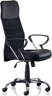 Jag Directiefauteuil Comfortabele mesh netbespanning Garantie 3jaar Centraal kantelend Regelbare weerstand x4 Bezoekersstoel Directiefauteuil : Zitting