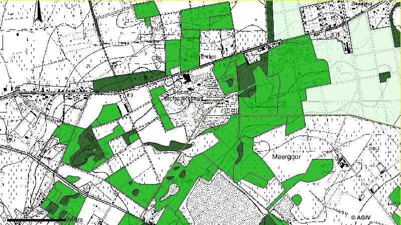 Deze zones zijn tevens opgenomen in de bosreferentielaag.
