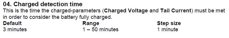 Most important settings to make in the BMV: 4 % OF THE