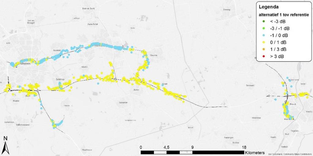 verandering van de verkeersintensiteiten Effecten Effect van de