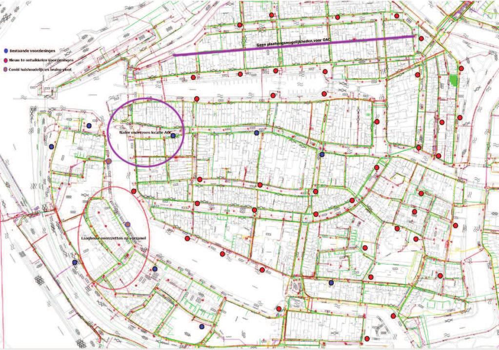 Pagina 9 6. Beoogde locaties OAC s binnenstad Harlingen In figuur 6 is het totaaloverzicht van beoogde locaties voor OAC s inclusief bestaande locaties weergegeven.