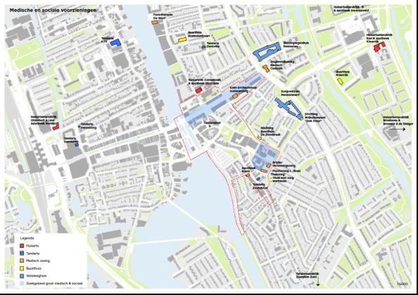 Bestaande medisch sociale voorzieningen en zoeklocaties voor een concentratie van medisch sociale voorzieningen Een levensloopbestendige wijk creëren, waarin je goed kunt opgroeien en ook waardig