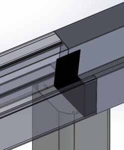 met een 4,2x16 zelf tappende schroef met gekleurde kop.