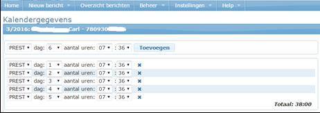 Algemene info 2) Menuscherm 3) Persoonsgegevens 4)