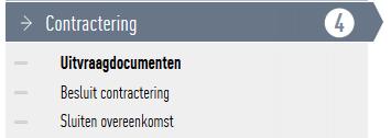 3.7 Gunning Het menu item Gunning bevat relevante onderdelen met betrekking tot de gunningfase van het project.