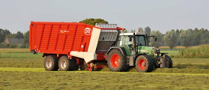 lading in de wagen, plus assistentie bij het lossen om de wagen schoon leeg te draaien. Als de voorwand helemaal voorover kantelt, komt er 6 m 2 (DIN) extra laadruimte beschikbaar.