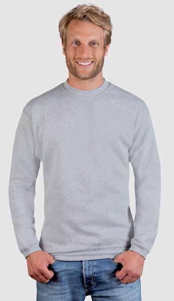 promodoro 2199 Men s Sweater 80/20 snij: verwerking: functies: materiaal: maat: white ash sports grey new light