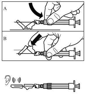 Stap 7 Signifor mag alleen worden gegeven via diepe intramusculaire injectie. Bereid de injectieplaats voor met een alcoholdoekje.