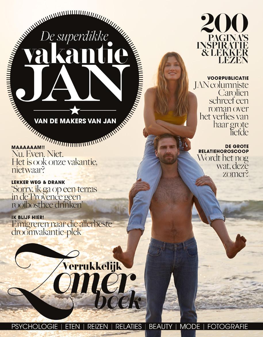 VAK ANTIE JAN Hij wordt elk jaar leuker: de VakantieJAN, een 200 pagina s dik vakantieboek met alles voor en over de grote vakantie.