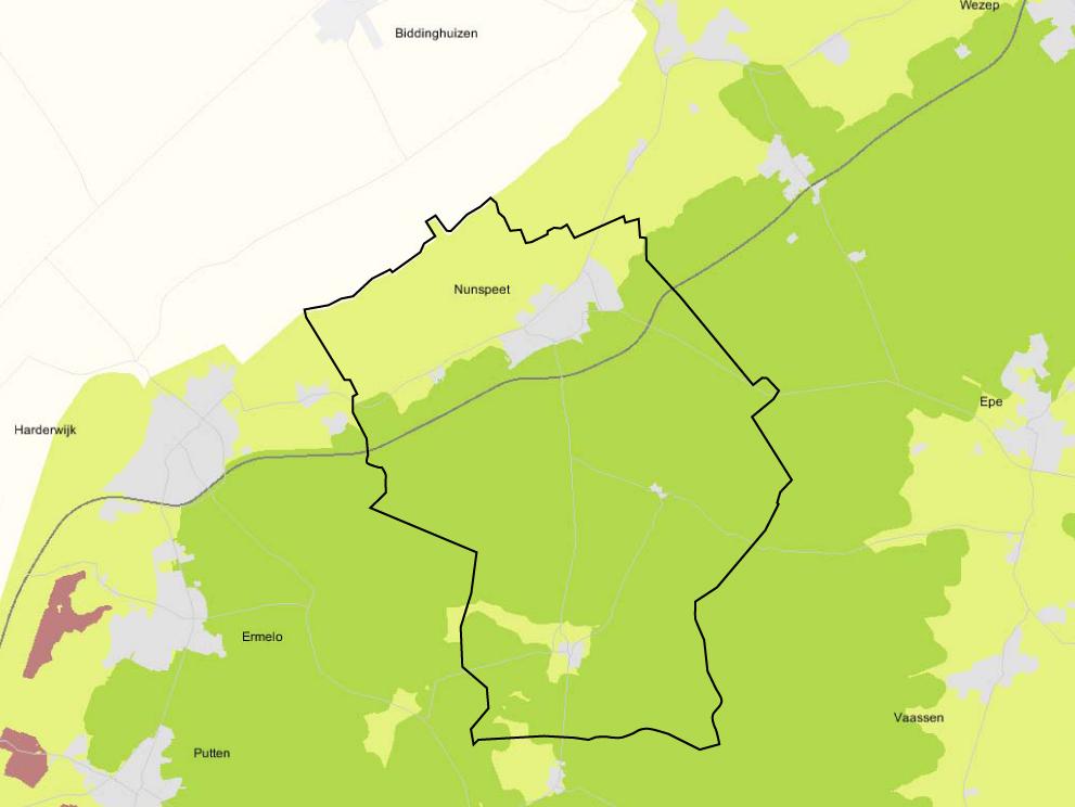 NOTITIE REIKWIJDTE EN DETAILNIVEAU BETEMMINGPLAN BUITENGEBIED NUNPEET Het econstuctieplan en beide wetten woden hieonde kot toegelicht.