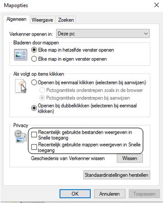 Het navigatievenster Snelle toegang Een handig nieuw onderdeel in Verkenner in Windows 10 is Snelle toegang.