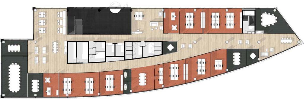 PLATTEGROND VARIANT 2 Gesloten kantoren Concept