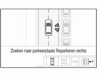 154 Rijden en bediening Selecteer een parallelle of haakse parkeerplek door op het betreffende pictogram op het Info-Display te tikken.