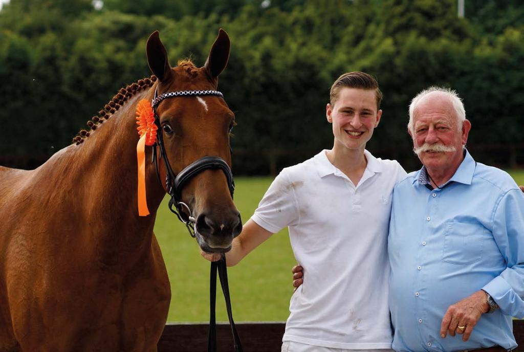 Gerrit is trots op zijn zeventienjarige kleinzoon Siebe.