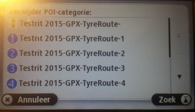 niet langs van uw TomTom. Daarom corrigeert hij ook niet. Maar de punten staan wel op de kaart.