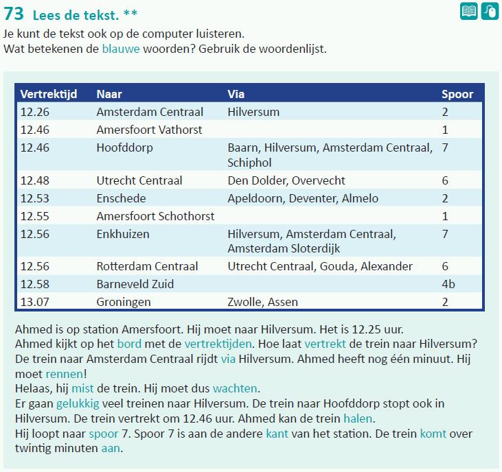 5.2.3 Lezen Lezen wordt geoefend met behulp van leesteksten en