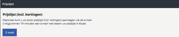 prijslijst als importeerbaar bestand