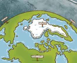 Als al het ijs op Groenland en Antarctica (de zuidpool) ook nog eens smelt, stijgt het zeewater wereldwijd zelfs met 5,5 tot 6 meter.