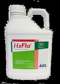 Een uniek mengsel van surfactants H2Flo is een uniek mengsel van oppervlakte-actieve stoffen (surfactants), speciaal ontwikkeld om water en meststoffen snel en goed te verdelen in de grond.