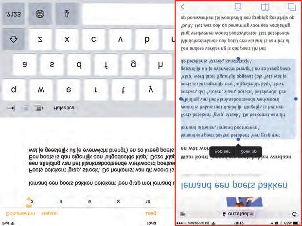 Vingeroefeningen Tekst plakken van een iphone naar Pages op een ipad met het universele klembord. Ook in de lage landen?