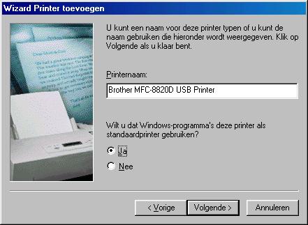 USB J Selecteer Ja (aanbevolen) en klik op Voltooien.